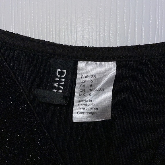 Black sparkly mini dress - Picture 3 of 4